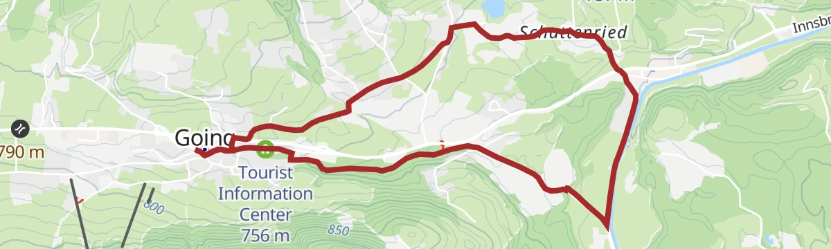 Route map: Badesee Rundweg